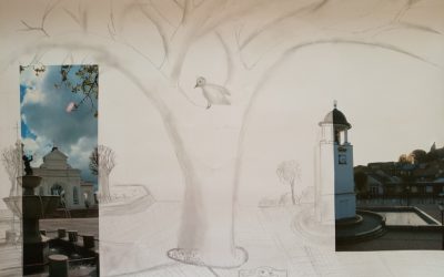 Kūrybinės dirbtuvės „Miesto montažai“ Anykščių bibliotekoje